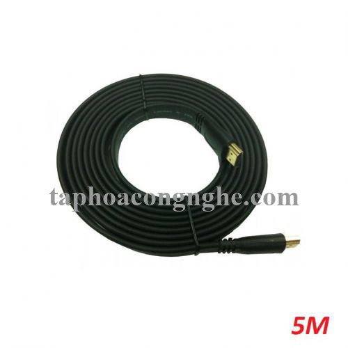 Unitek 25587 5M19A 5M Màu Đen Dây Dẹp Cáp Hdmi 1.4 30025587